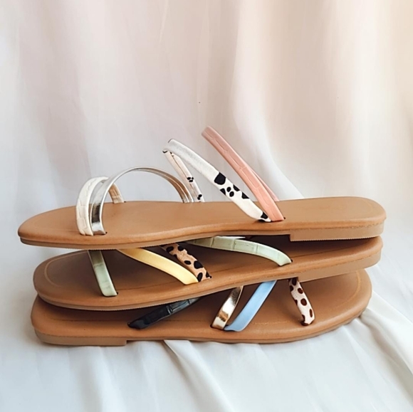 🚨South Beach Collection// Pink multicolor Sandal - Picture 3 of 3